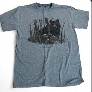 Gray Graphic Bear T-Shirt